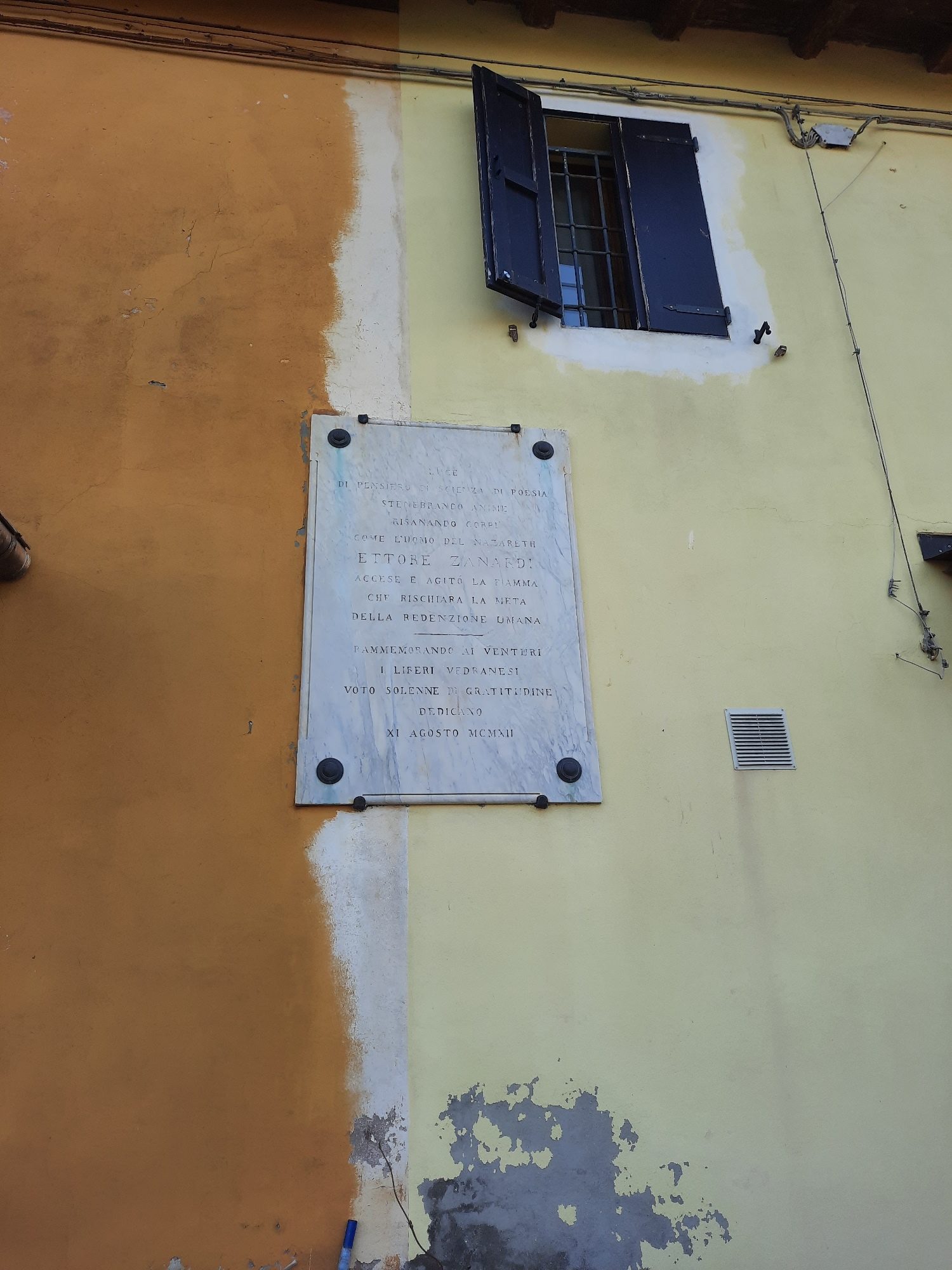 Ettore Zanardi's memorial tablet, Budrio - 02.jpg